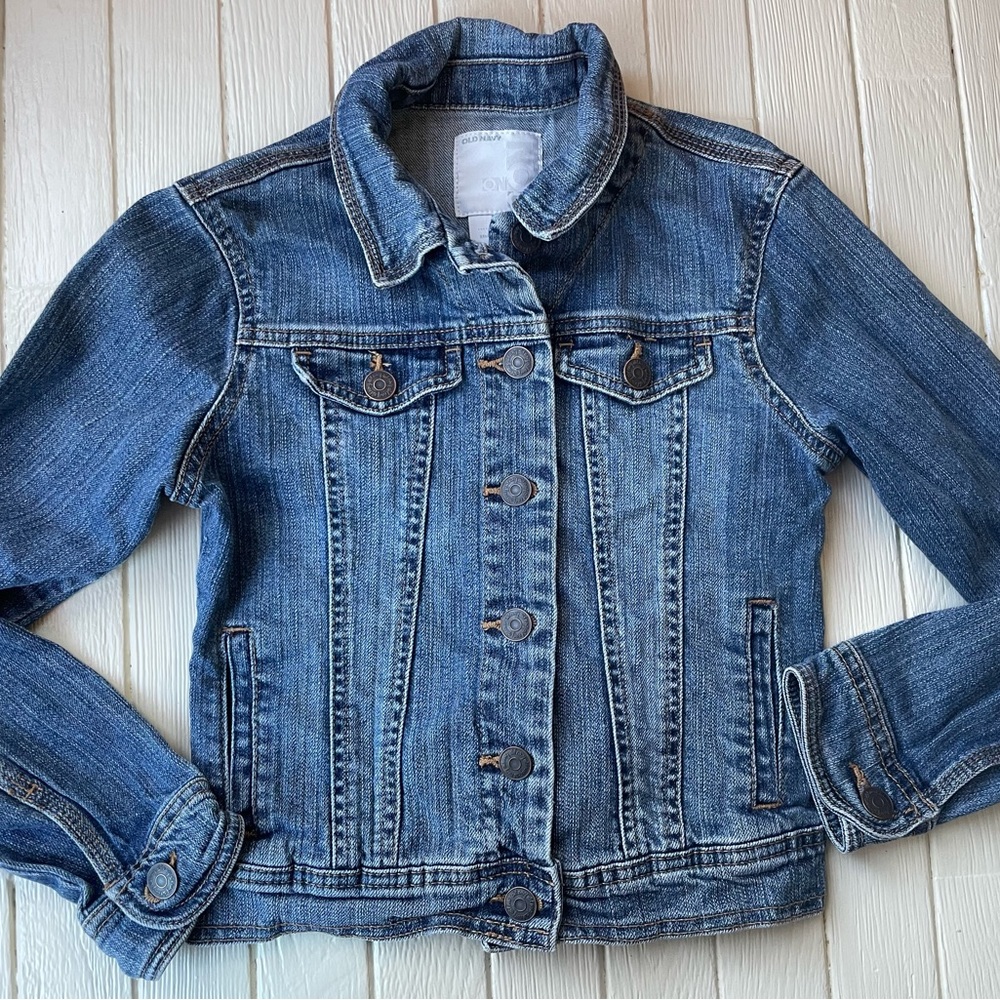 Old Navy Girls Jean Jacket Size Large - Picture 2 of 10